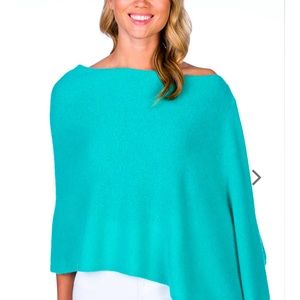 Express turquoise poncho top